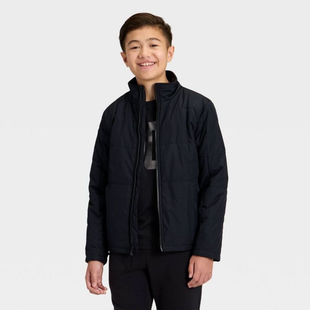 Kids' 3-in-1 Jacket - All In Motion Black S - Picture 3 of 4